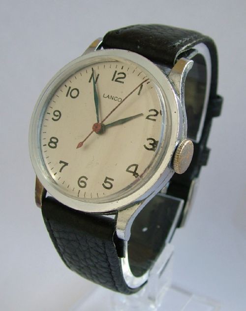 A Gents Ww2 Era Military Style Lanco Wrist Watch