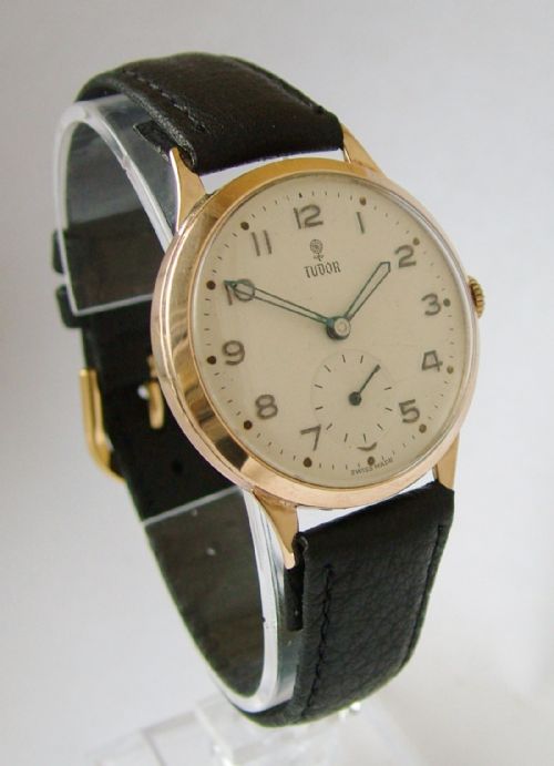 A Gents 9 Carat Gold Tudor Wrist Watch, 1956