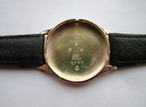 fig 2. A gents 9 carat gold Tudor wrist watch, 1956