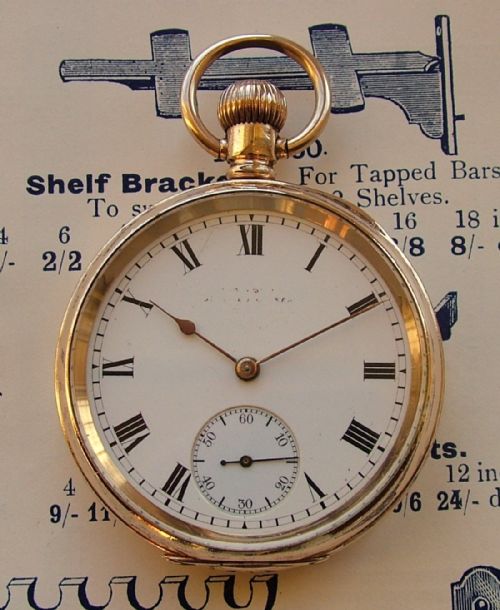 An Antique 1908 Waltham Traveler Pocket Watch