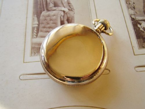 fig 2. A J W Benson open faced pocket watch
