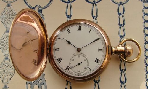 A Vintage 1920s Hefik Full Hunter Pocket Watch