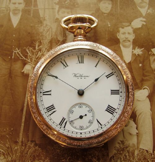 N Antique Waltham Pocket Watch, 1897