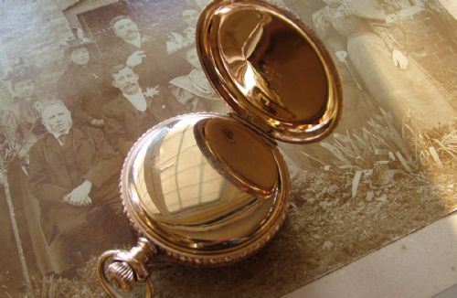 fig 2. n antique Waltham pocket watch, 1897