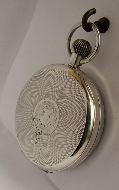 fig 1. A vintage 1920s Swiss silver pocket watch
