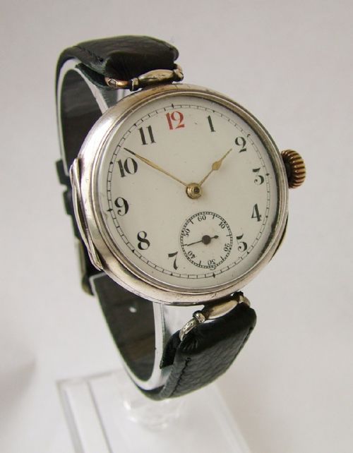 A Gents Silver Wrist Watch, 1914