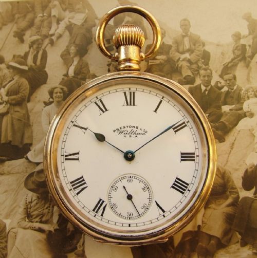 An Antique Preston Junior Pocket Watch by Waltham