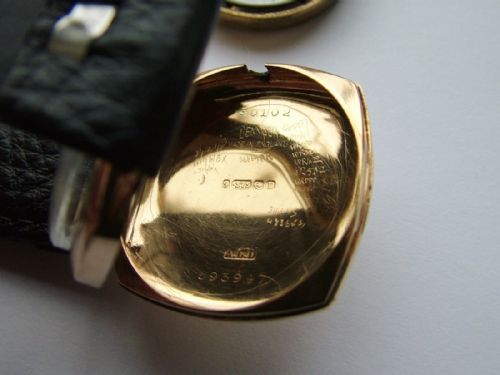 fig 2. Gents 1930s 9ct gold Waltham cushion cased watch