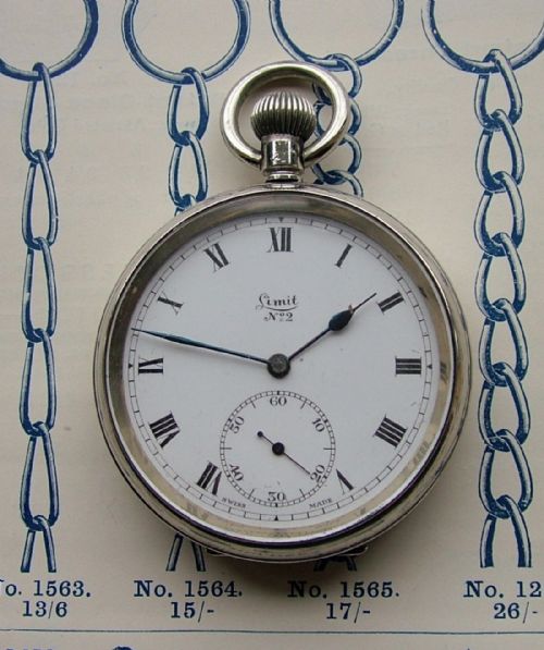 A Vintage 1920s Limit No 2 Pocket Watch
