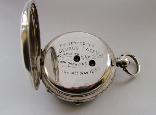fig 1. An antique silver pocket watch with history