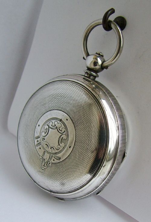 fig 1. Large 1920s silver English Lever pocket watch