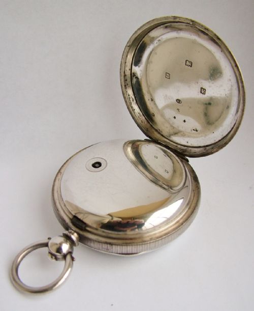 fig 2. Large 1920s silver English Lever pocket watch