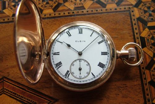 A 1920s Elgin Full Hunter Pocket Watch