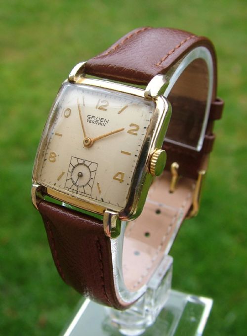 Gents 1950s Gruen Veri-thin Precision Wrist Watch