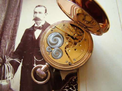 fig 1. A 1929 Elgin full hunter pocket watch