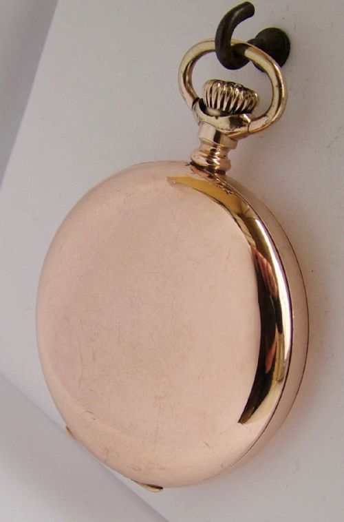 fig 1. An antique 1902 Waltham full hunter pocket watch.