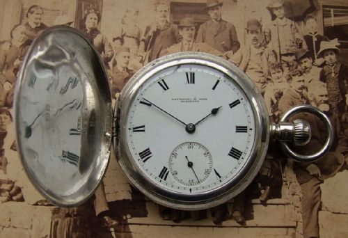 An Antique Silver Waltham Full Hunter Pocket Watch