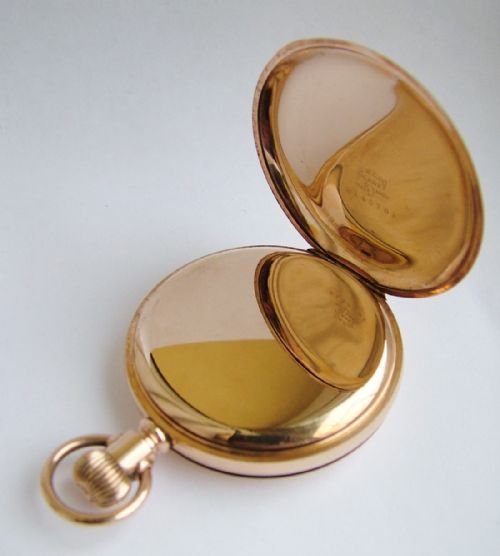 fig 2. An antique Waltham full hunter pocket watch, 1912