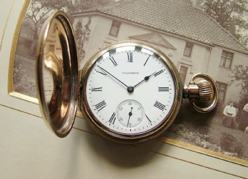 An Antique Waltham Full Hunter Pocket Watch, 1907