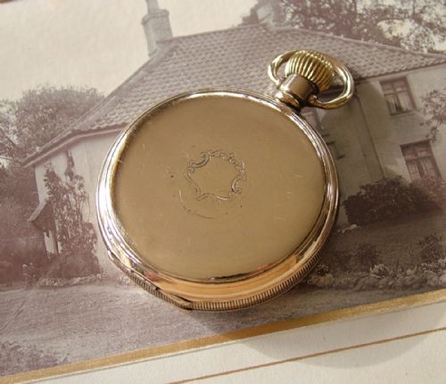 fig 2. An antique Waltham full hunter pocket watch, 1907