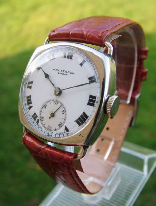 A 1920s J W Benson Wrist Watch
