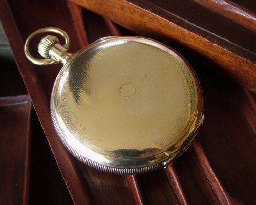 fig 2. An antique Waltham Traveler full hunter pocket watch
