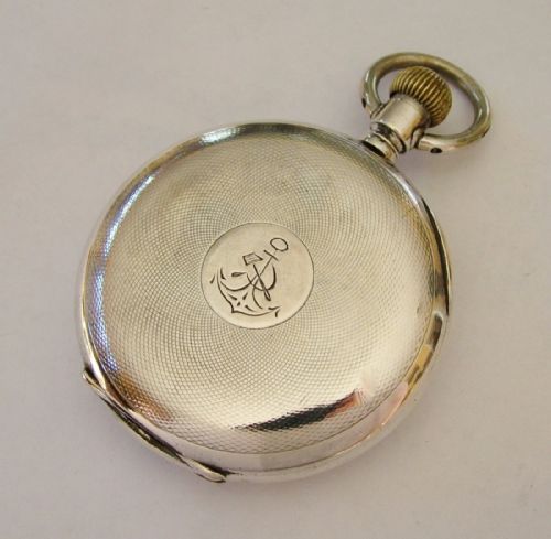 fig 3. A 1920s silver pocket watch, Carl Bamberg