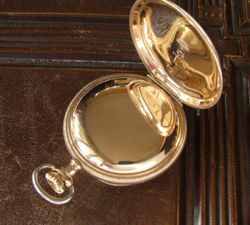 fig 2. Antique Waltham Crescent St railroad pocket watch