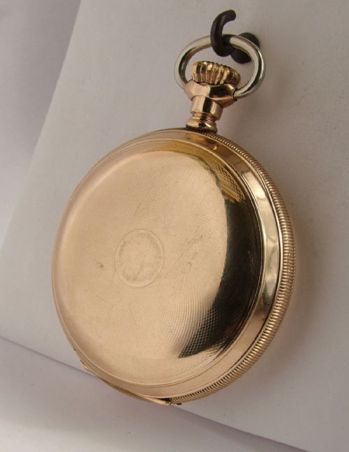 fig 3. Antique Waltham Crescent St railroad pocket watch
