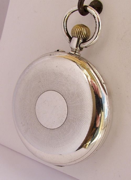 fig 1. Antique 1890s Swiss silver pocket watch