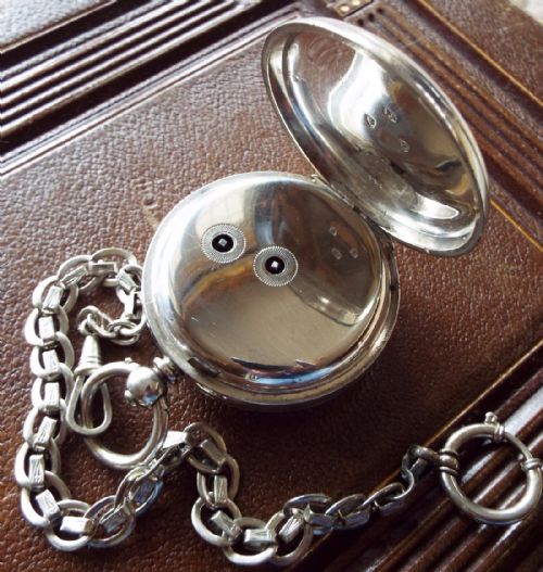 fig 2. Antique silver pocket watch, Thomas Softly, Louth