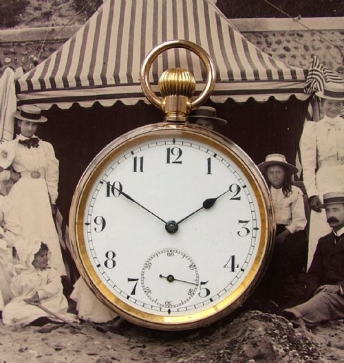 A 1920s Swiss Open Faced Pocket Watch