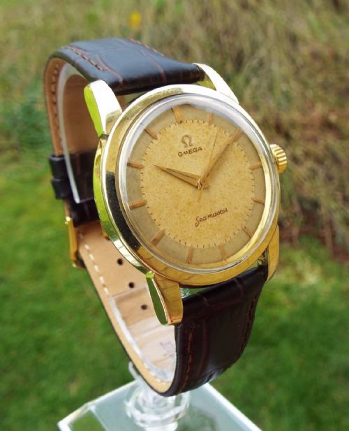 fig 1. A gents 1950s Omega Seamaster wrist watch