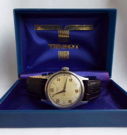 fig 2. A gents 1954 Tissot wrist watch