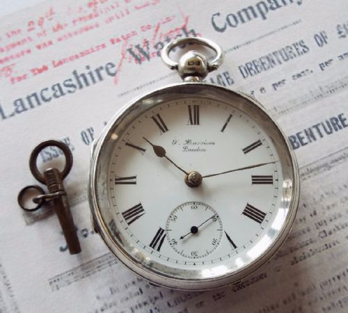 Antique Silver Pocket Watch, Lancashire Watch Co
