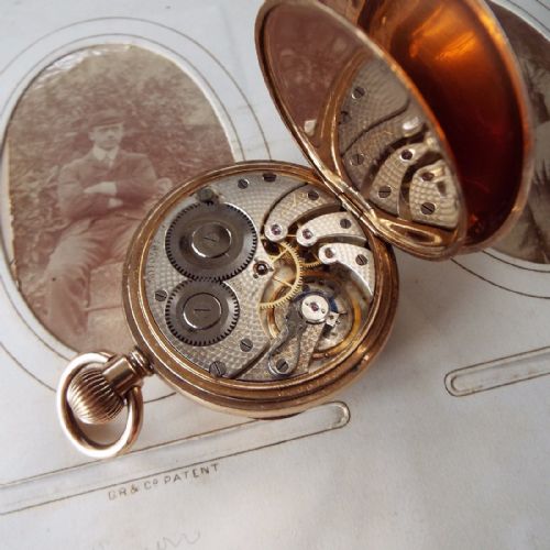 fig 1. Antique Longines private label pocket watch, 1904