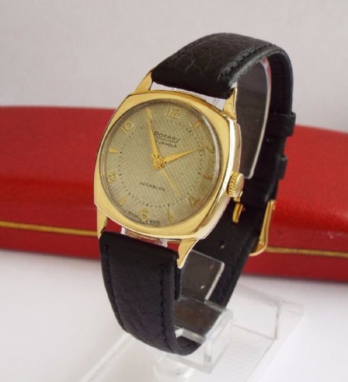 A Gents 9 Carat Gold Rotary Wrist Watch, 1955