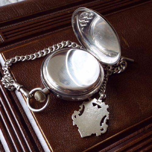fig 3. Rotherhams silver pocket watch for Russells, 1896