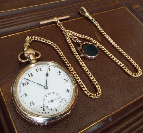 An Antique Zenith Pocket Watch and Chain