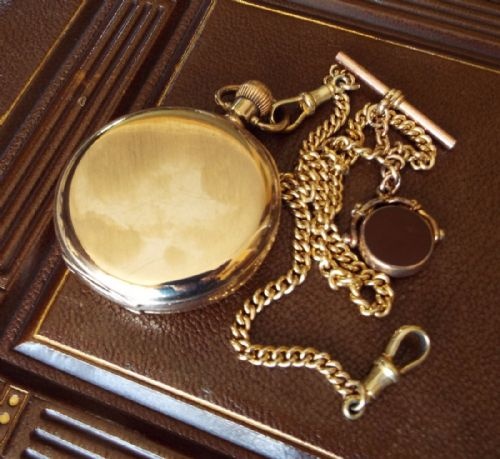 fig 2. An antique Zenith pocket watch and chain