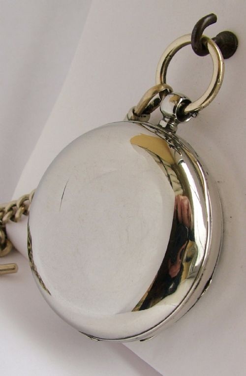 fig 2. An antique Waltham pocket watch with albert.