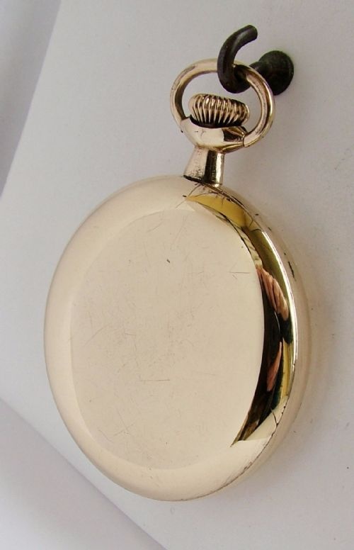 fig 1. 1930s Trenton Record Dreadnought pocket watch.