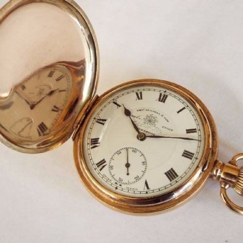 An Antique Thomas Russell Full Hunter Pocket Watch