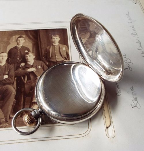 fig 1. An antique silver Syren pocket watch, 1905