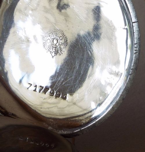 fig 2. A 1920s Omega pocket watch with chain
