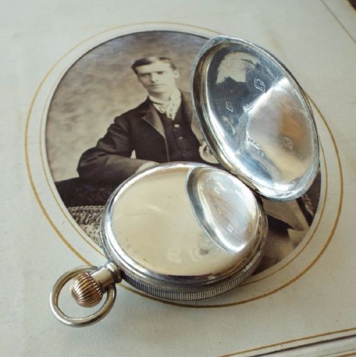 fig 1. A 1907 silver Waltham Traveler pocket watch
