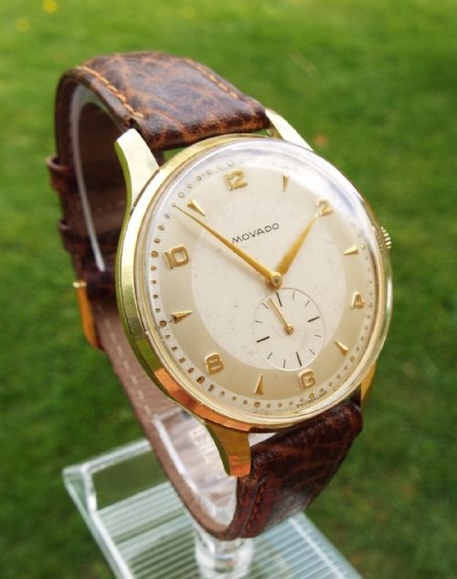 fig 1. A gents 1950s oversized Movado wrist watch