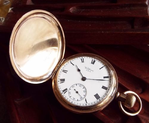 Antique Waltham Traveler Hunter Pocket Watch, 1912