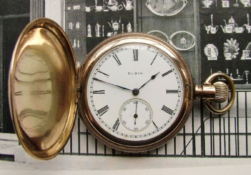 Antique 1903 Elgin Full Hunter Pocket Watch.