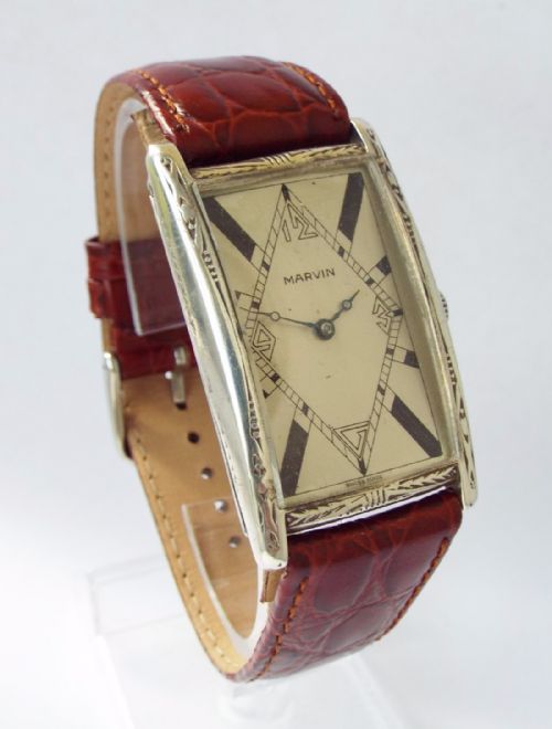 A Gents Large 1950s Marvin Wrist Watch